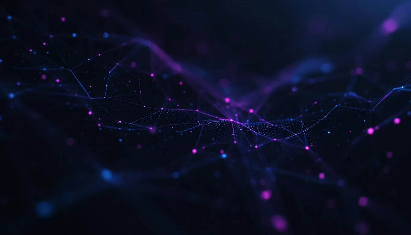Abstract AI technology visualization representing AI development tools Asia — MonstarX